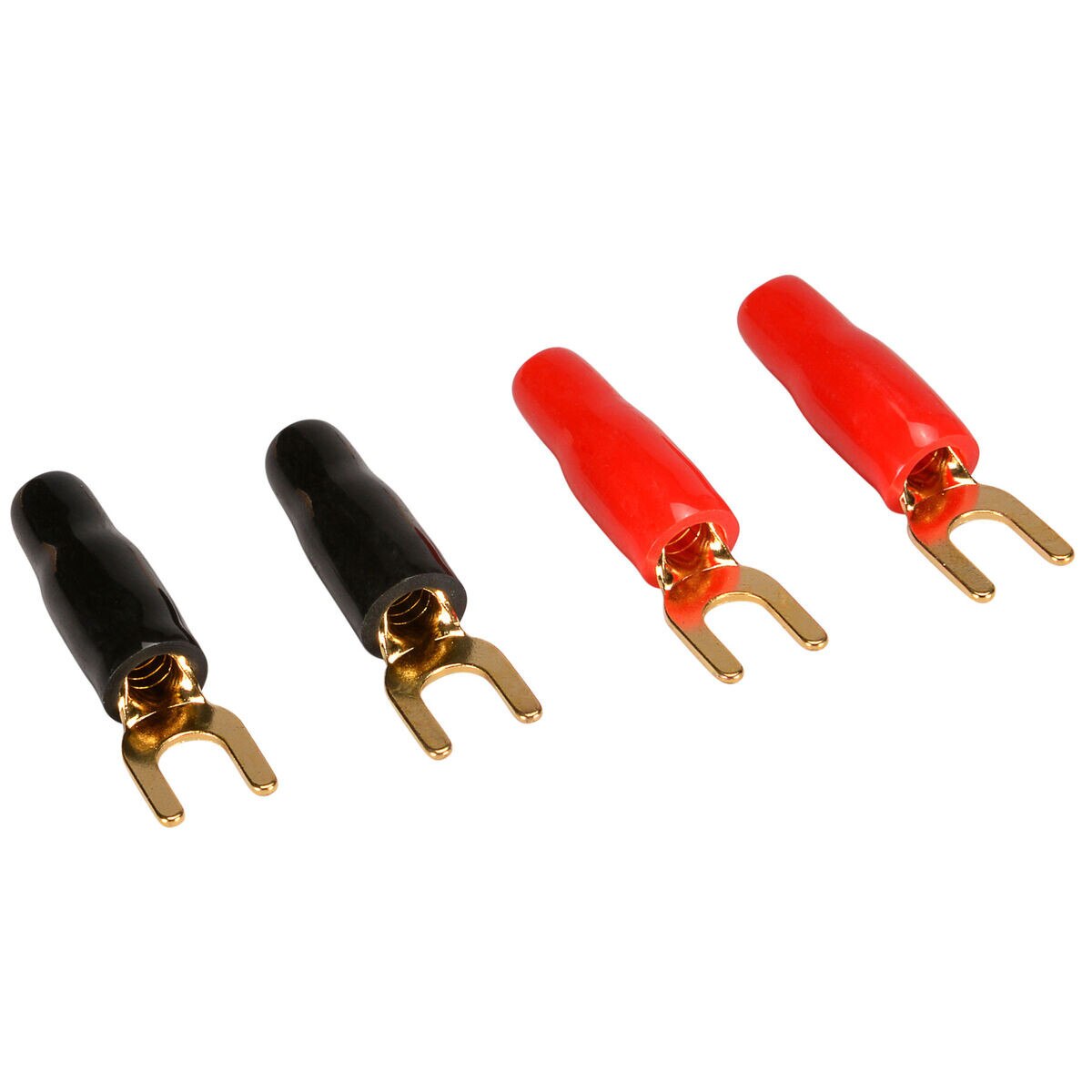 Gold Spade Lug Crimp Terminal 1412 AWG 8 2 Pair